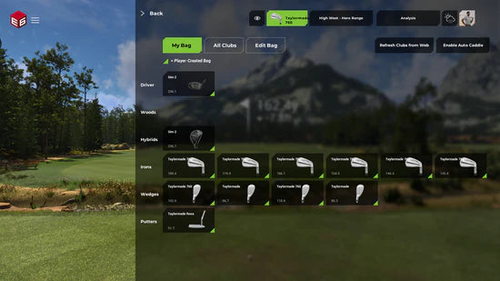 E6 CONNECT Home Golf Simulator Software by TruGolf